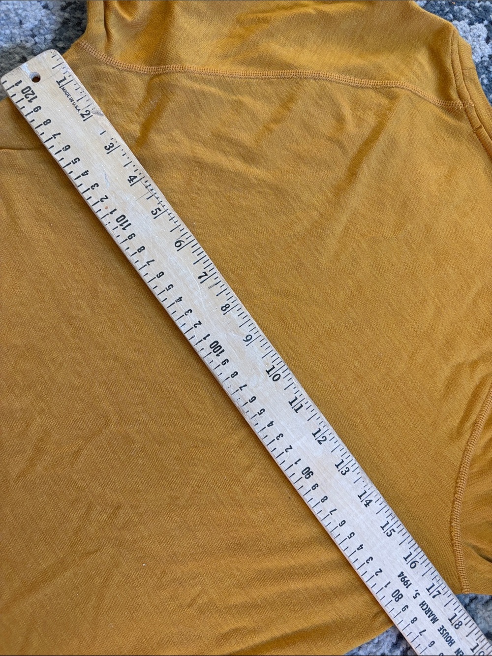 Smartwool merino 250 Long Sleeve Crew Shirt - Mustard Yellow - Picture 7 of 7